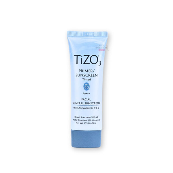 TiZO 3 Primer/Sunscreen con Color SPF 40 PA+++ 50g: El Protector Solar Poderoso que Une Protección y Cobertura para una Piel Radiante