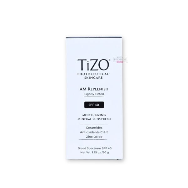 TiZO Photoceutical Skincare AM Replenish SPF 40 Ligeramente Tintado 50g: El Protector Solar Perfecto para una Protección y Tonificación Diaria