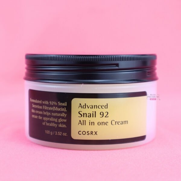 CosRX Advanced Snail 92 All in One Cream_Jar 100 mL: Irresistible Crema Todo en Uno con Mucina de Caracol