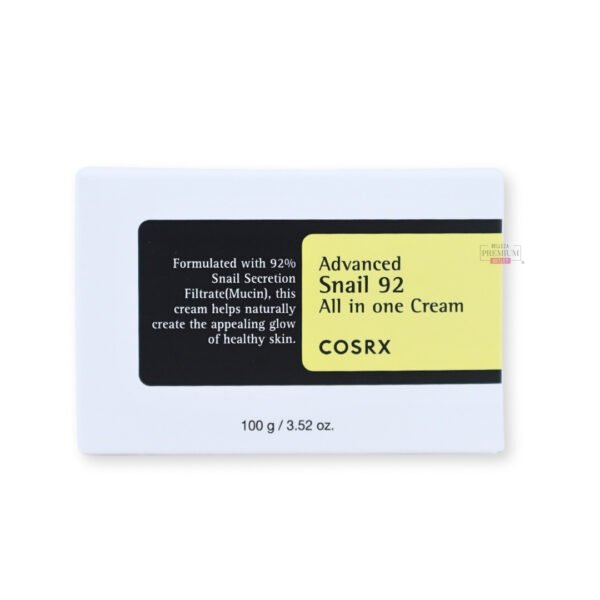 CosRX Advanced Snail 92 All in One Cream_Jar 100 mL: Irresistible Crema Todo en Uno con Mucina de Caracol