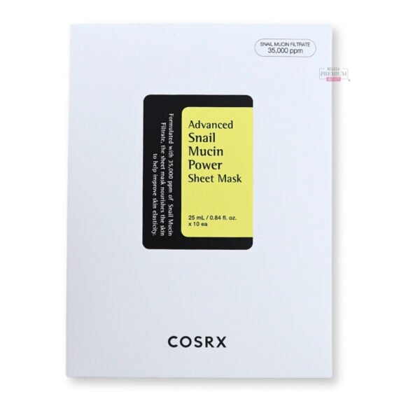 CosRX Advanced Snail Mucin Power Essence Sheet Mask 25 mL x 10 ea: La Máscara Sensacional para una Hidratación Inigualable