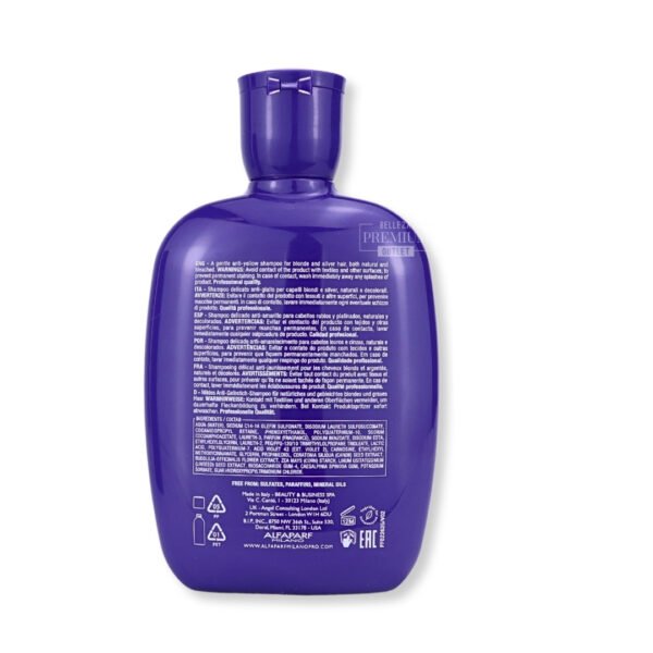 ALFAPARF SDL SHAMPOO ANTI-YELLOW BLONDE 250ML: Eficaz Solución para un Rubio Radiante