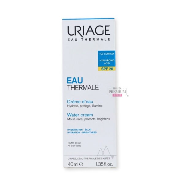 Uriage Eau Thermale Water Cream SPF20 40ml: SORPRENDENTE Hidratación y Protección en un Solo Paso