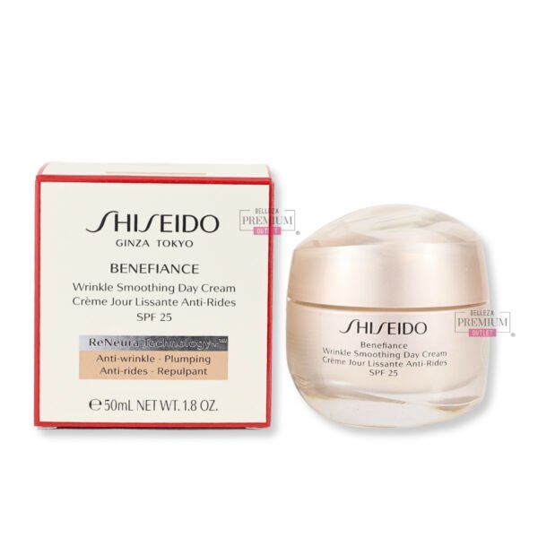 Shiseido Benefiance Wrinkle Smoothing Day Cream SPF25 50ml: Eficaz para Proteger y Rejuvenecer tu Piel