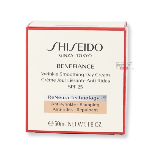 Shiseido Benefiance Wrinkle Smoothing Day Cream SPF25 50ml: Eficaz para Proteger y Rejuvenecer tu Piel