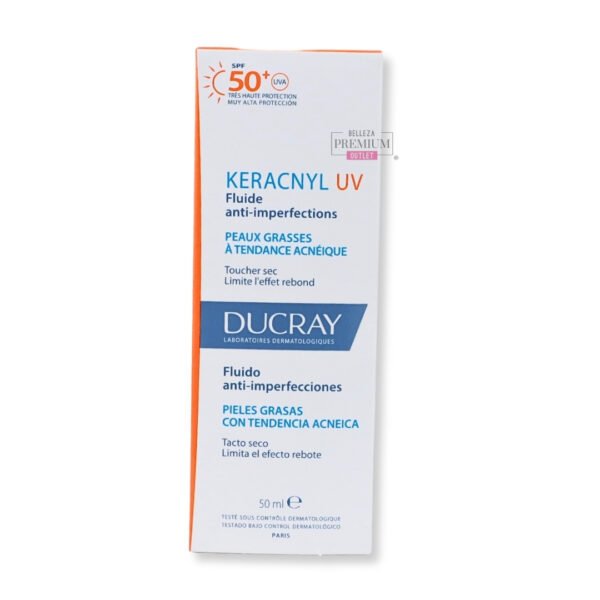 Ducray KERACNYL Fluide UV 50+ Anti-imperfecciones 50ml: Victorioso combate contra las imperfecciones y el daño solar